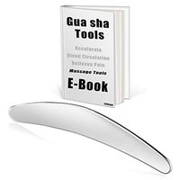 Gua Sha Tools Medical Grade Stainless Steel Massage Tool Body Guasha Scraping Tools Soft Tissue Therapy Sidekick Tool Massager Tool Body Relieve Back,Legs,Arms,Shoulder,Neck,Muscle Pain(Sickle Shape)