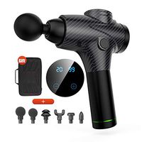 FEIERTON Percussion Massage Gun, 20 Speeds 6 Heads Electric Personal Handheld Portable Professional Cordless Powerful Muscle Recovery Deep Tissue Fitness Massager Gun