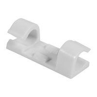 Asixx Adhesive Cable Clip, 20pcs Wire Tidy Holder Cord Drop Clip Organizer Adhesive Cable Management Clamp 3 Colors (White)