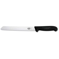 Victorinox Swiss Army 8" Serrated Bread Knife 5.2533.21 1-piece Black Fibrox Handle