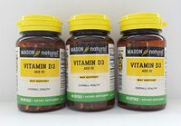 Mason Natural D 400 IU - 100 Softgels, Pack of 3