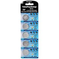 Dantona Valuepaq Energy 2016 Lithium Coin Cell Batteries, 5 Pk