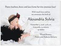 Zoey Birth Announcements - Set of 20