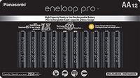 Panasonic BK-3HCCA12FA eneloop Pro AA High Capacity Ni-MH Pre-Charged Rechargeable Batteries, 12 Pack (Renewed)