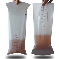 OLOVEH 50 Pack Disposable Emesis Vomit Bags for car, Hospital Medical Grade Flat Barf Bags for Motion Sickness and Nausea Kids (White)