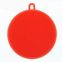 Lazinem Round Dish Washing Brush Multifunction Silicone Kitchen Cleaning Tool Brushes