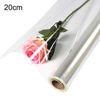 Outgeek 65.62ft Cellophane Wrap Clear Bouquet Wrap Flower Wrapping Paper Flower Wrap Crystal Clear | Gifts, Baskets, Arts & Crafts, Treats, Wrapping | Meets FDA Specifications