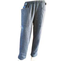 XIHAA Renal Biliary Fistula Old Man Nursing Pants, Drainage Bag Waist Side Collecting Urine Bag Urinary Catheter Incontinence Patient Outing Pants Gray,(Twosidepockets),3L