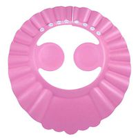New Cute Safe Shampoo Shower Bathing Protect Soft Cap Hat for Baby Children Kids (Pink)