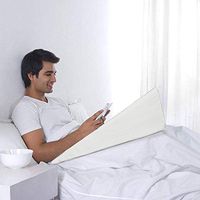 2019 Massage Back Lumbar Memory Foam Wedge Support Pillow White (25" 24" 12")