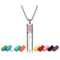 JOVIVI Aromatherapy Essential Oils Diffuser Necklace Tree of Life Container Locket Pendant Stainless Steel Perfume Necklace 24" Chain