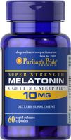 Puritan's Pride 2 Pack of Melatonin 10 mg Puritan's Pride Melatonin 10 mg-60 Capsules
