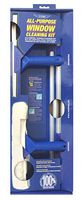 Ettore 17050 All-Purpose Window Cleaning Combo Kit Includes 12-Inch All-Purpose Squeegee, 10-Inch All-Purpose Microfiber Washer and 42-inch REA-C-H Extension Pole