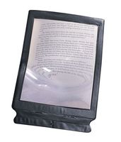 DMI Deluxe Framed Page Magnifier for Reading, 2X Magnification, 7.5 x 11.75 Inches, Black