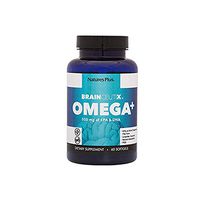 BrainCeutix by NaturesPlus Omega 3 and Omega 6 Fish Oil Supplement with DHA & EPA, 60 Softgels