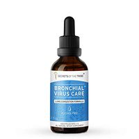 Bronchial Virus Care Alcohol-Free Extract, Tincture, Glycerite Echinacea, Garlic, Umckaloabo, Cayenne, Astragalus, Eleuthero Siberian Ginseng. Lung Congestion Formula (2 FL OZ)