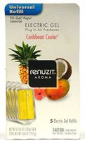 Renuzit Electric Gel Plug in Air Freshener, Caribbean Cooler, 0.68 Ounce (Pack of 6) Total 30 Refills by Renuzit