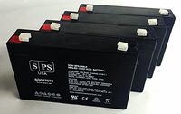 SPS Brand 6V 7Ah Replacement Battery for MK ES7-6 (6V 7.2AH) 6V 7Ah Wheelchair Battery (4 Pack)