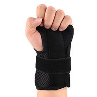Wrist Brace Thumb Joint Support Breathable Wrap Stabilizer Adjustable for Carpal Tunnel Tendonitis Sprains Straps for Women and Men(Left M)