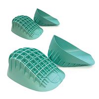 Tuli’s Heavy Duty Heel Cups (2-Pairs), Green - Pro Heel Cup Shock Absorption and Cushion Inserts for Plantar Fasciitis, Sever's Disease and Heel Pain Relief, Regular