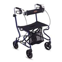 Walkers Aged with Seat Trolley Foldable Shopping Cart with Hand Brake Four Wheel Rehabilitation Training Aid Gift (Color : Black, Size : 5552cm)