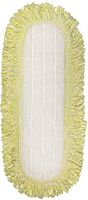 CleanAide Coral Weave Microfiber Mop Pad with Rope Border 18 Inches Yellow