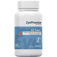 EyePromise EZ Tears Eye Vitamin – Occasional Dry Eye Relief Supplement - Omega-3s and 8 Other Soothing Ingredients