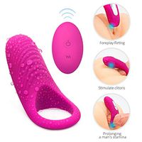 Medical Grade Silicone Male Vibranting Wand Massager Wireless Remote Control Rechargeable Soft Relax Massage Wireless Quiet Còckring Relax Toy Powerful Strong Vibration Delay Ring