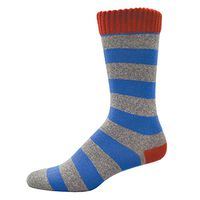 Simcan Unisex Anti-Microbial Diabetic Fashion Socks - Men's and Women's Footwear - Bright Blue