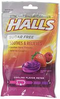 HALLS Sugar Free Drops, Honey-Berry, 25 ct. (Pack of 2)