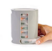 Medi Pro 7 Day Stackable Weekly Pill & Vitamin Organizer 4 Sections Daily Portable