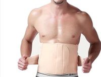 Men Abdomen Girdle Belly Waist Cincher Body Sculpting Shaper Slimming Belt Beige (XXXL)