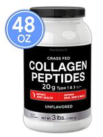 Collagen Powder (48 oz) | Collagen Peptides | Grass Fed, Paleo and Keto Friendly | Unflavored | Non-GMO, Gluten Free | Protein Packed Hydrolyzed Collagen Supplement by Horbaach