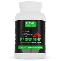 Berberine 1200mg Serving - 120 Capsules - 60 Days Supply - Supports Blood Sugar and Glucose Metabolism - Proudly Made in The USA (White Capsules) - by HIQVita