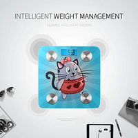 Cartoon Animation Cat Head Human Scale Weight Human Scale Weight Digital Bath Scale Tracks 8 Key Compositions Analyzer Sync with Fitness Apps 400 Lbs