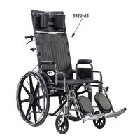 Sentra Full Reclining Wheelchair - 20"W x 18"D Desk Length Arms, Swingaway Elevating Legrests