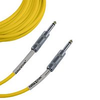 Ploynk 1/4 to 1/4 mono TS Instrument Straight Patch Cable 10 FT foot long Yellow