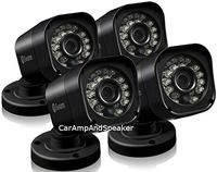 SWANN SRPRO-T835BWB4 720p HD Bullet Security Camera - 4 Pack (Black)