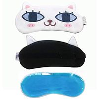 Cooling Sleeping Eye Mask for Puffy Eyes,Winshope Cute Cat Cold Eye Mask with Gel Inserts for Dark Circles,Relaxation