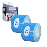 2 Pack Kinesiology Tape Waterproof Elastic Therapeutic Sports Tape for Shoulder Knee Elbow Ankle