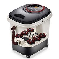 Deep Foot & Leg Spa Bath Massager Multiple Massage Modes Wuth O2 Bubble,s Heat, HF Vibration, Built-in Storage Pill BoxAdjustable Temperature Control Remote Control