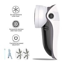 HIZLJJ Sweater Fabric Shaver Lint Remover - Upgraded Fabric Defuzzer Rechargeable Electric Lint Fuzz Pills Remover with Protection 6-leaf Blades,Trimmer Effectively Faster by 50%