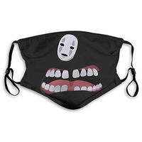 2pcs Ma-sk Anime Spirited Away No Face Man PM2.5 Non-Medical Dust with Replaceable Filter Elements