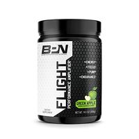 Bare Performance Nutrition, Flight Pre Workout, Energy, Focus & Endurance, Formulated with Caffeine Anhydrous, DiCaffeine Malate, N-Acetyl Tyrosine (30 Servings, Green Apple)