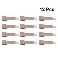 Healifty 12PCS Bunion Corrector Sleeve Toe Corrector Seperators Bunion Relief Protector Toe Straightener for Hallux Valgus and Big Toe Joint - Size M