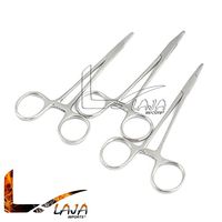 LAJA IMPORTS 3 PCS PREMIUM O.R GRADE WEBSTER NEEDLE HOLDER 6 '' SMOOTH JAWS VETERINARY INSTRUMENTS