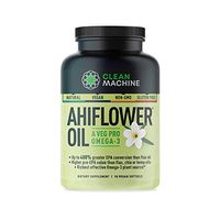 Ahiflower Oil - Award Winning Vegan Omega 3 - Plant Based Omega 4X Better Than Flax, Chia & Hemp - 90 Vegan softgels