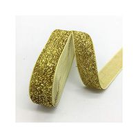 3 Yards 3/4"(20mm) Velvet Ribbon Wedding Party Decoration Handmade Ribbon Gift Wrapping Hair Bowknot DIY Christmas Ribbon,Glitter Golden