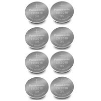 Panasonic CR2016-8 CR2016 3V Lithium Coin Battery (Pack of 8)
