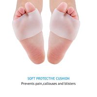 Auqi Gel Bunion Pads Forefoot Cushion,Half Toe Sleeve Metatarsal Pads for Pain Relief -1Pair